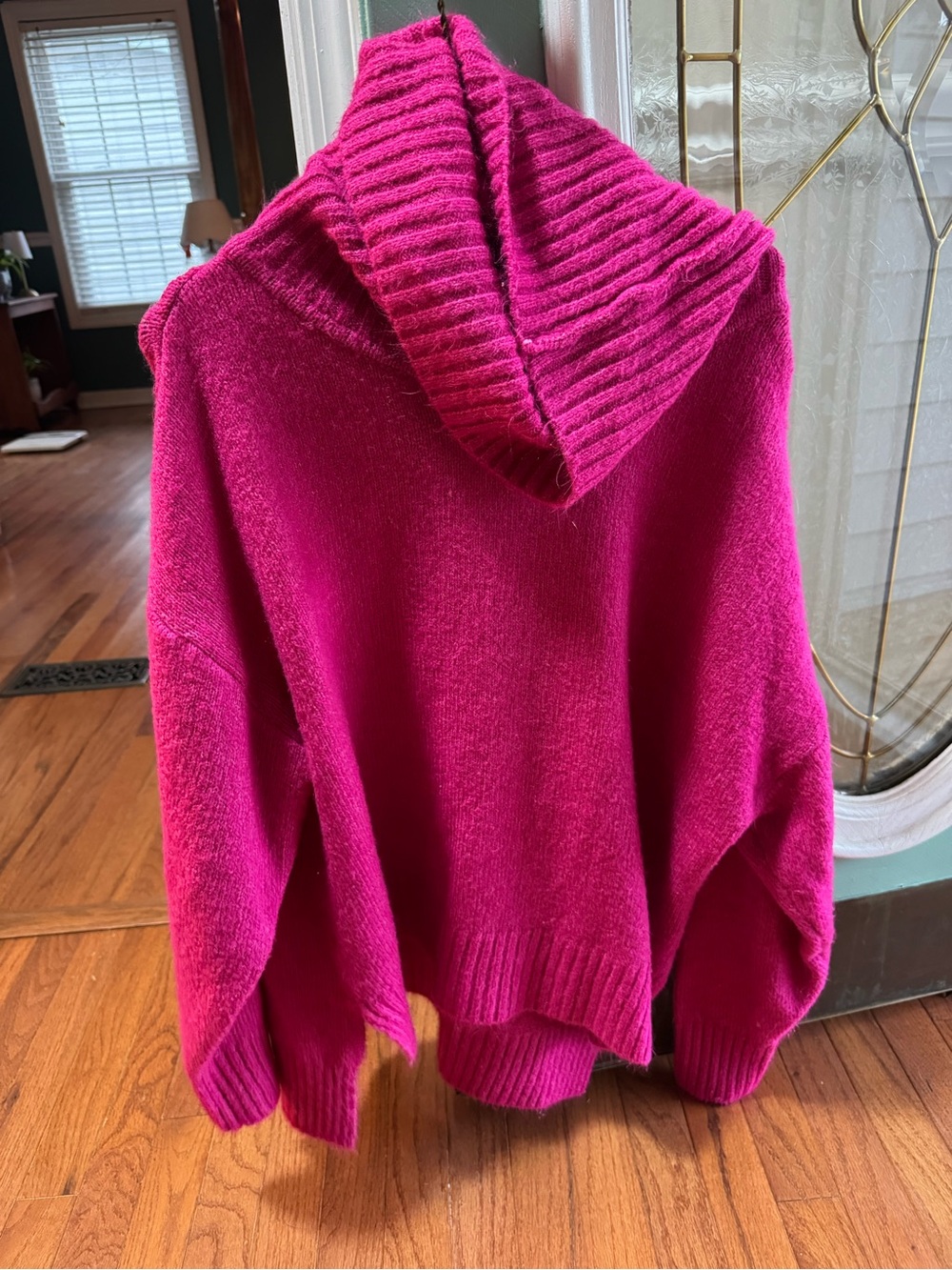 Miracle Women's Hooded Sweater in Bright Fuchsia